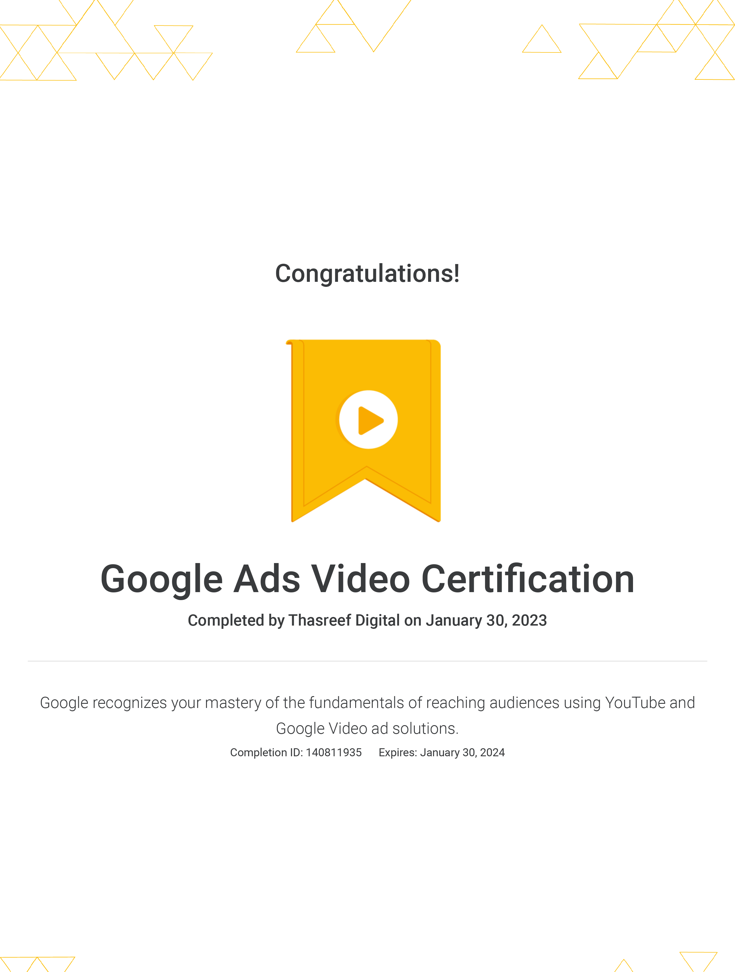 Google Ads Video Certification _ Google-2